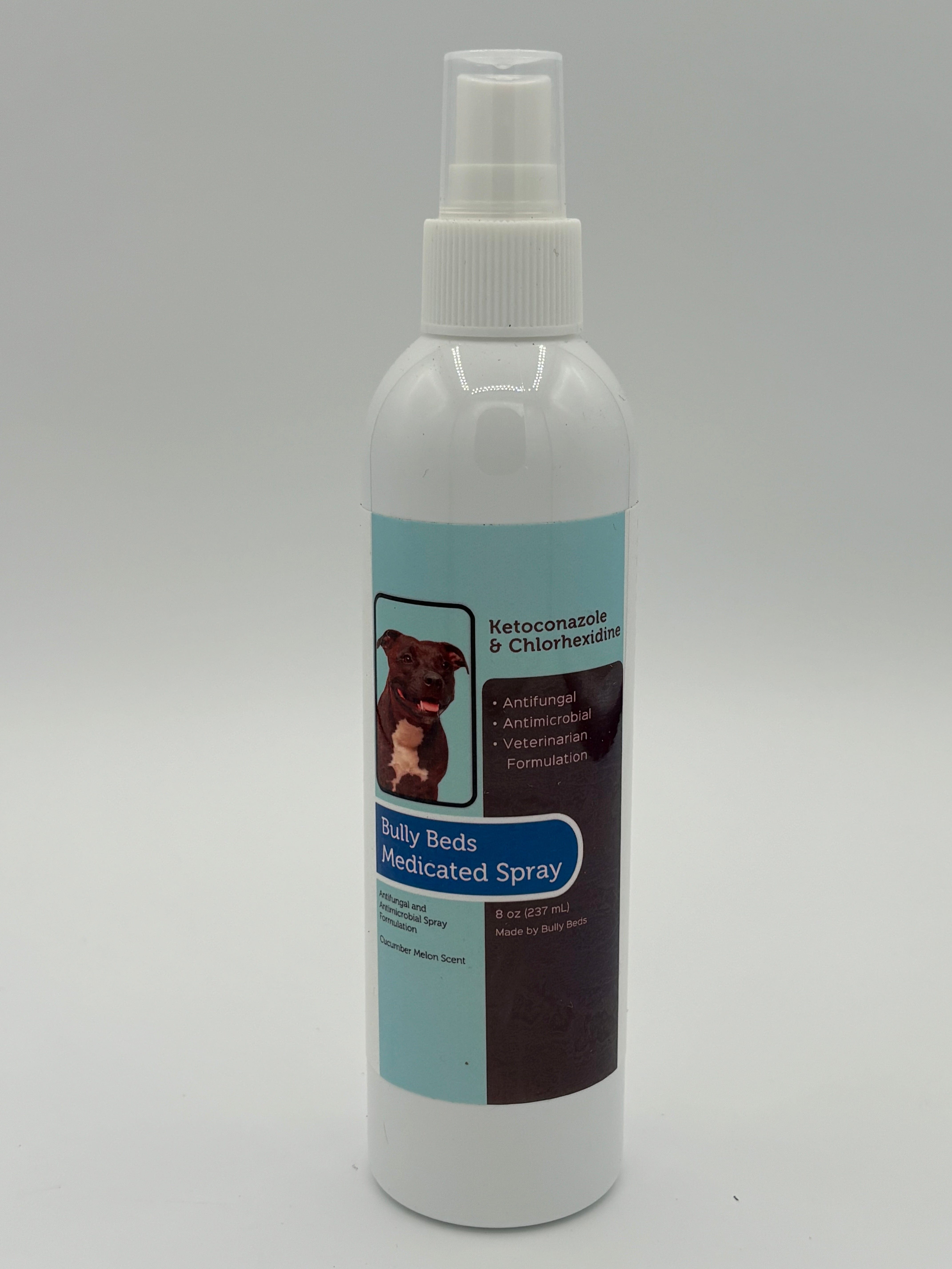 Medicated Ketoconazole Spray for Dogs Bullybeds.com