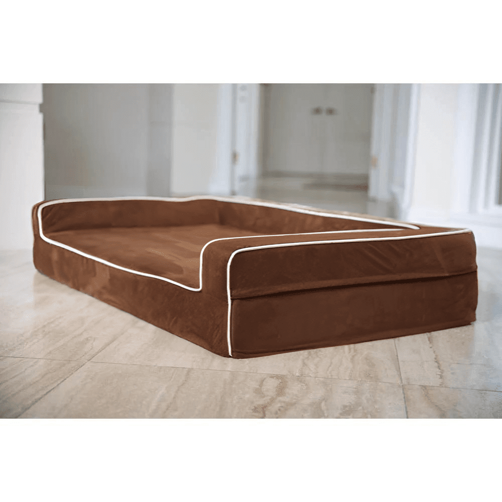 3 Sided Bolster Bed Covers Covers Bullybeds.com Large Chocolate