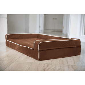 3 Sided Bolster Bed Covers Covers Bullybeds.com Large Chocolate