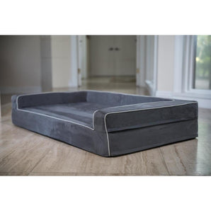 Orthopedic 3 Sided Bolster Bed Covers Covers Bullybeds.com Medium Gray