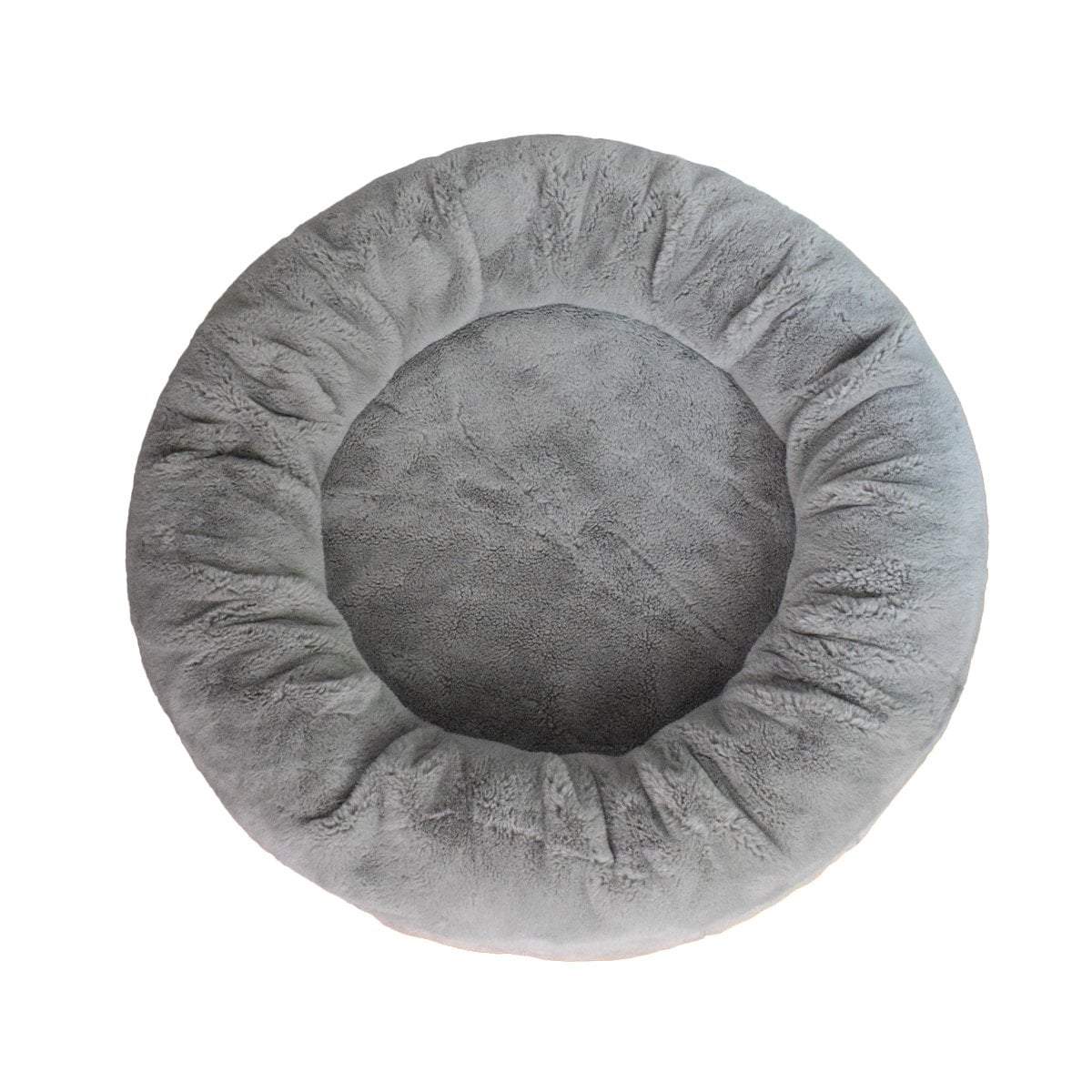 Calming Faux Fur Round Bed Bullybeds.com