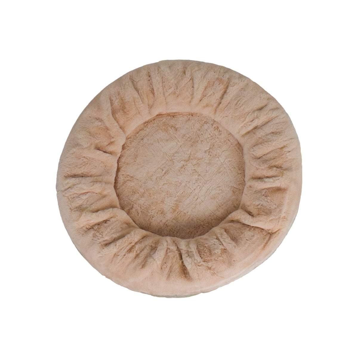 Calming Faux Fur Round Bed Bullybeds.com