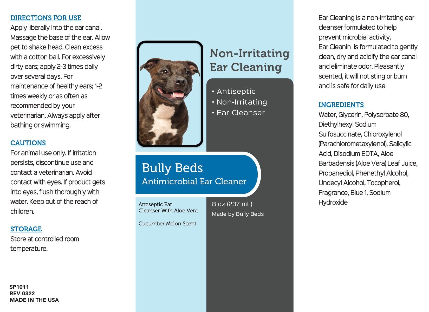 Ear Cleansing & Drying Solution Bullybeds.com