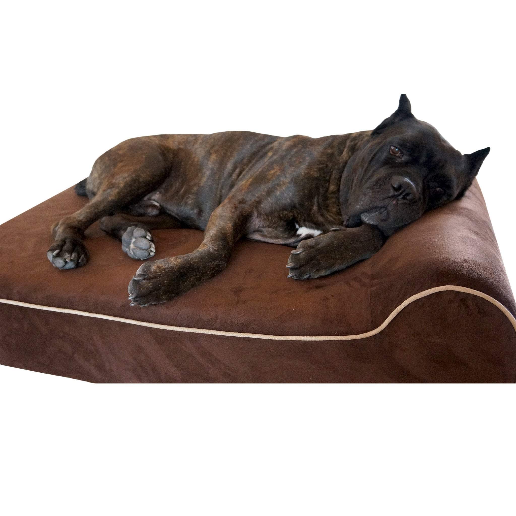 Bully Bed Orthopedic, Washable & Waterproof Big Dog Beds - Infrared Bullybeds.com Medium $209.99 - 34"x22"x4" Chocolate