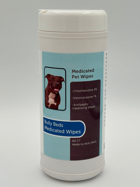 Antifungal and Antibacterial Medicated Wipes for Dogs Cats with Chl