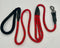 Rope leash with double handle. Available in red, black or blue. Bullybeds.com Red 