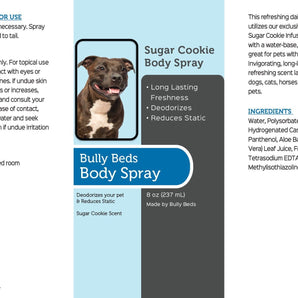 Sugar Cookie Body Spray Bullybeds.com 