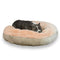 Clearance beds Bullybeds.com Large Tan Round Calming Faux Fur Brand New