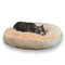 Calming Faux Fur Round Bed Bullybeds.com Large $199.99 - 34"x34"x11" Peach 